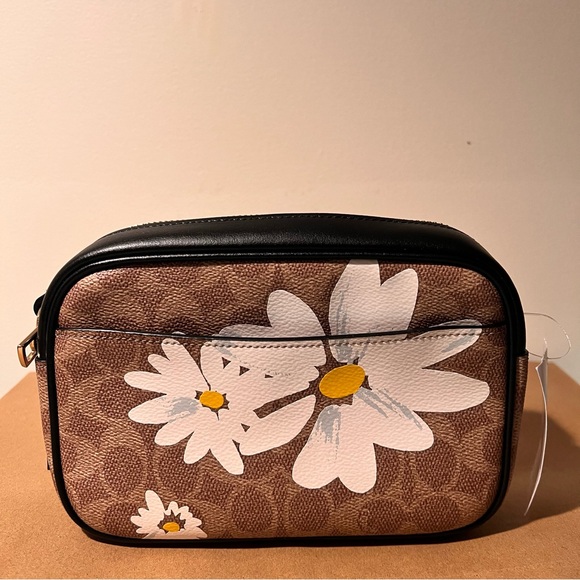 Mini Jamie Camera Bag In Signature Canvas With Floral Print - Picture 4 of 8